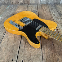 SOLD - Danocaster Blackguard Telecaster Singlecut V Neck 2017 Butterscotch Blonde - Mahar's Vintage Guitars