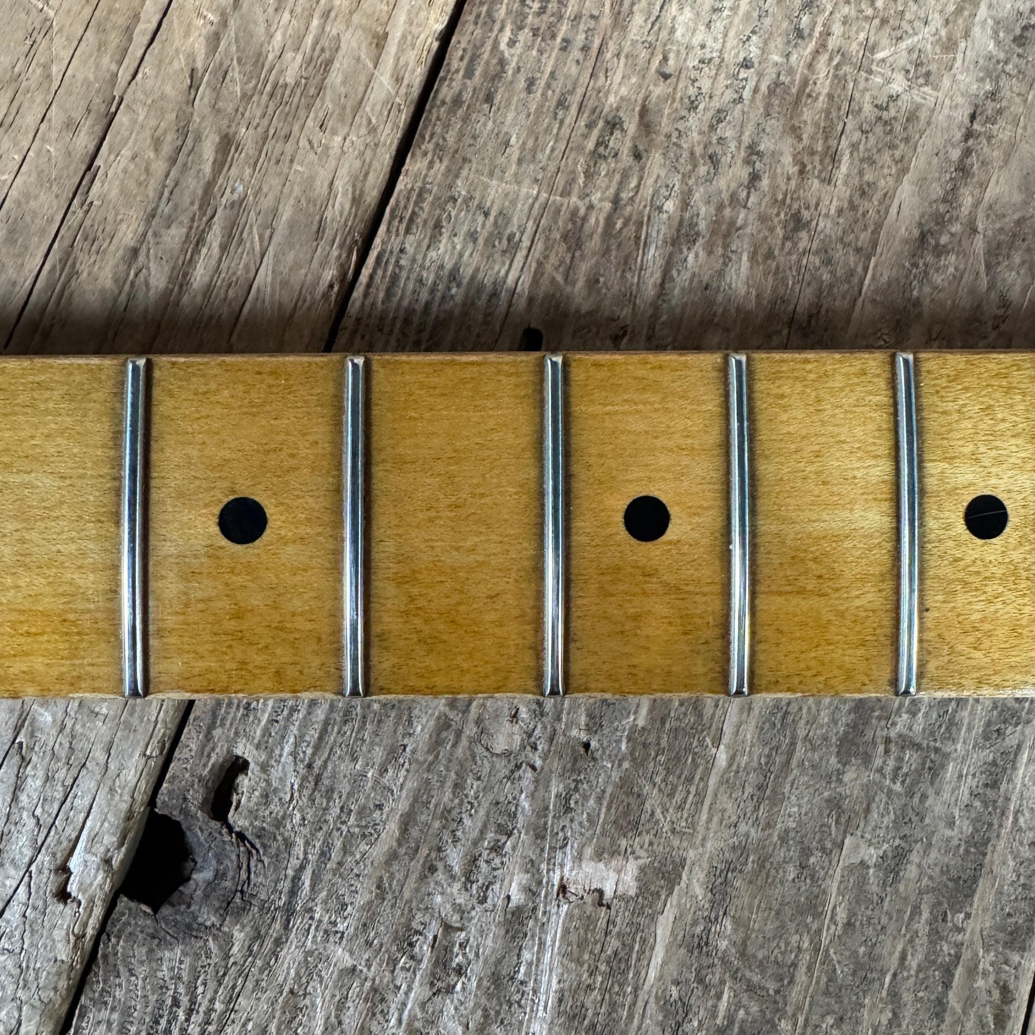 SOLD - Danocaster Blackguard Telecaster Singlecut V Neck 2017 Butterscotch Blonde - Mahar's Vintage Guitars