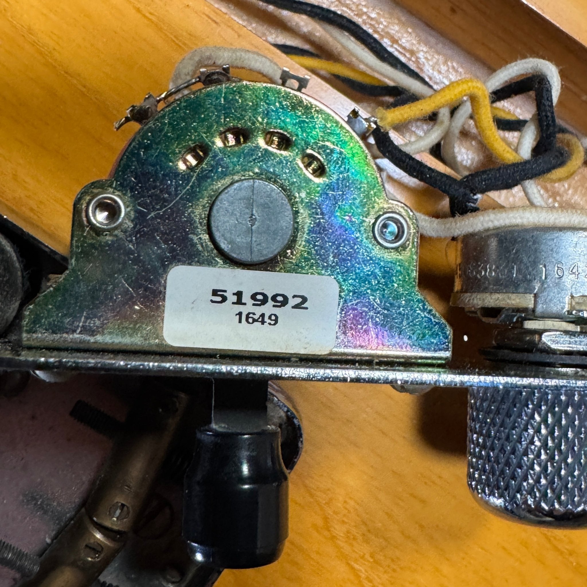 SOLD - Danocaster Blackguard Telecaster Singlecut V Neck 2017 Butterscotch Blonde - Mahar's Vintage Guitars