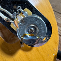 SOLD - Danocaster Blackguard Telecaster Singlecut V Neck 2017 Butterscotch Blonde - Mahar's Vintage Guitars