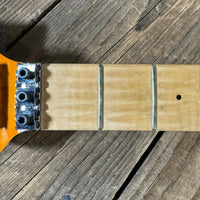 SOLD - Ernie Ball Music Man Axis Quilt Top With Matching Headstock 2020 Trans Gold Flame - Mahar's Vintage Guitars