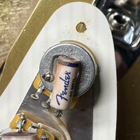 SOLD - Fender 1957 Strat Relic Aged HLE 2022 Gold Relic 7.5 lbs! - Mahar's Vintage Guitars