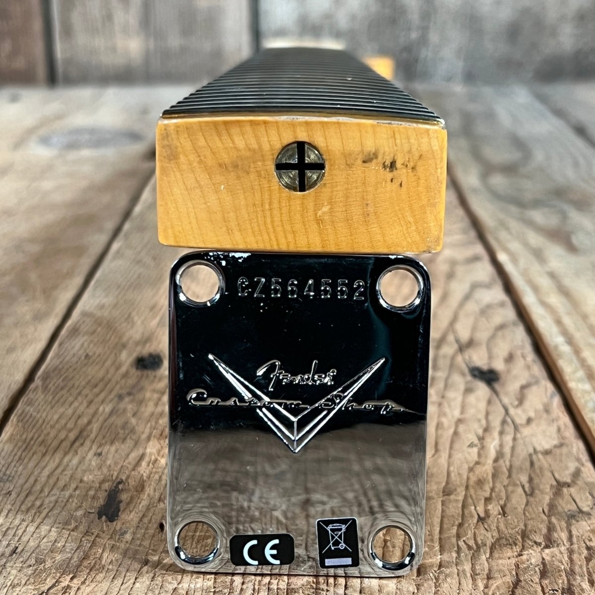 SOLD - Fender 1957 Strat Relic Aged HLE 2022 Gold Relic 7.5 lbs! - Mahar's Vintage Guitars