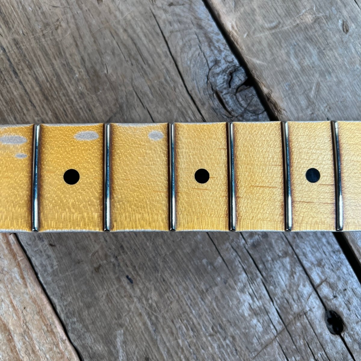 SOLD - Fender 1957 Strat Relic Aged HLE 2022 Gold Relic 7.5 lbs! - Mahar's Vintage Guitars