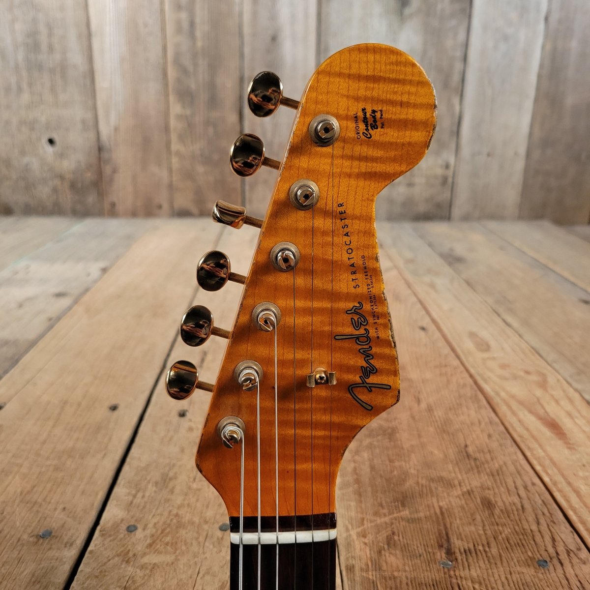 SOLD - Fender 1962 Stratocaster Heavy Relic Gold Hardware 2019 - Mahar's Vintage Guitars