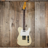 SOLD - Fender 62 Telecaster Relic Custom Double Bound Custom Shop 2022 White - Mahar's Vintage Guitars