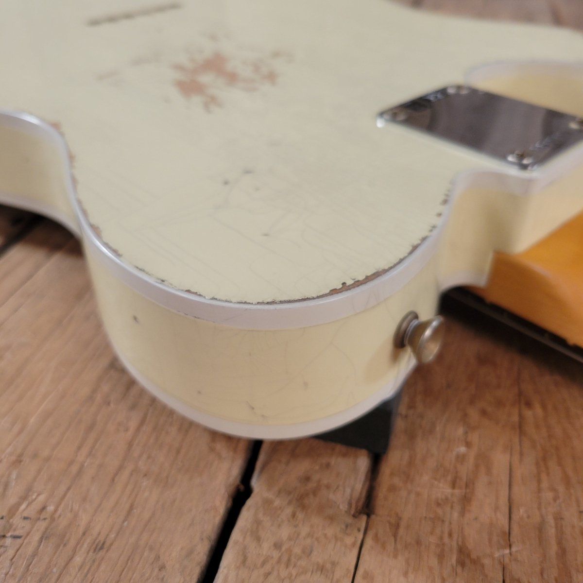 SOLD - Fender 62 Telecaster Relic Custom Double Bound Custom Shop 2022 White - Mahar's Vintage Guitars