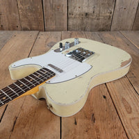 SOLD - Fender 62 Telecaster Relic Custom Double Bound Custom Shop 2022 White - Mahar's Vintage Guitars