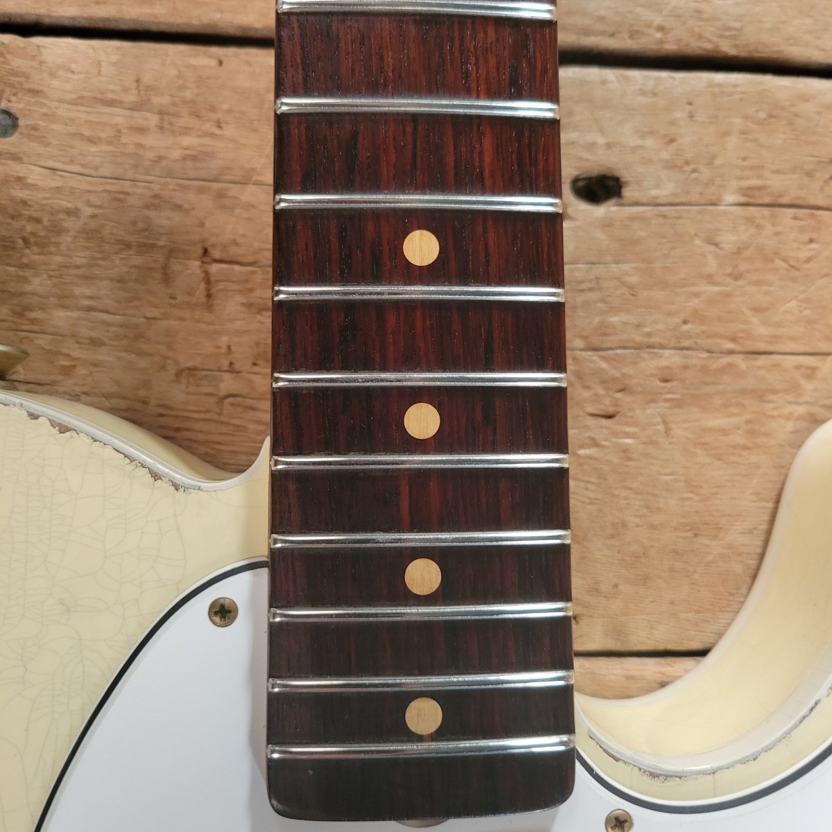 SOLD - Fender 62 Telecaster Relic Custom Double Bound Custom Shop 2022 White - Mahar's Vintage Guitars