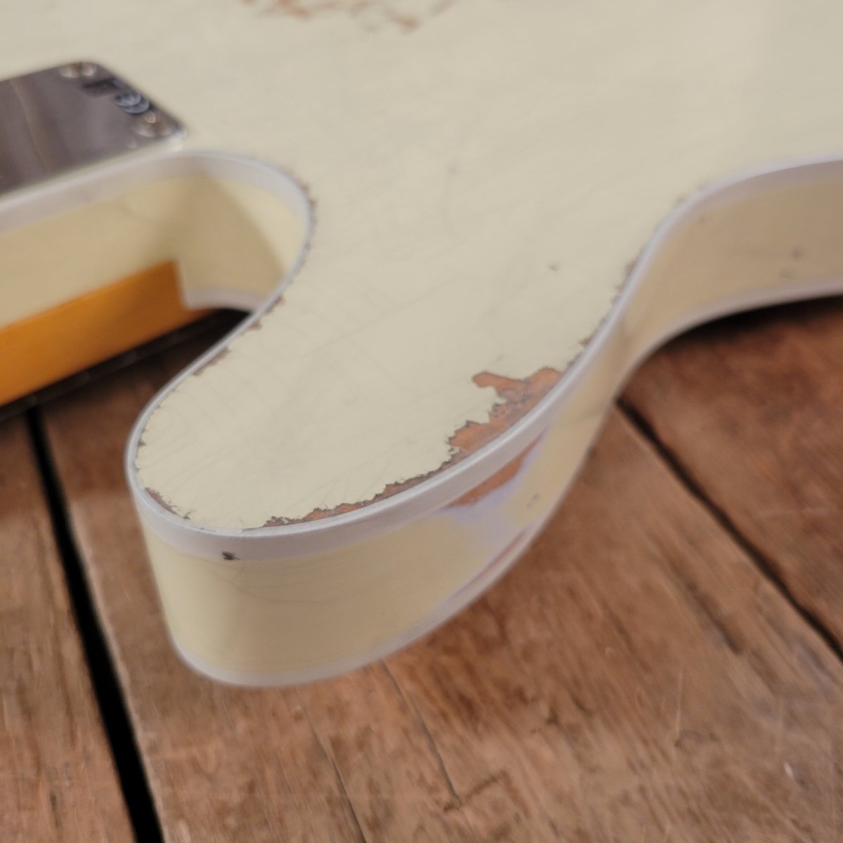 SOLD - Fender 62 Telecaster Relic Custom Double Bound Custom Shop 2022 White - Mahar's Vintage Guitars