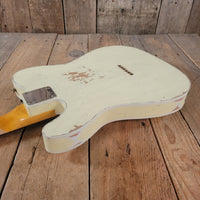 SOLD - Fender 62 Telecaster Relic Custom Double Bound Custom Shop 2022 White - Mahar's Vintage Guitars