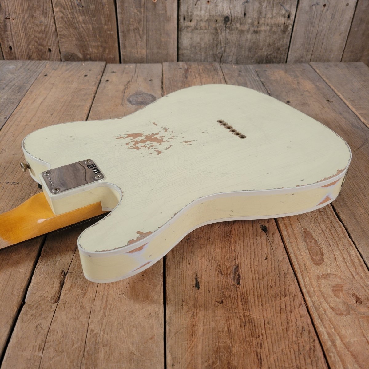 SOLD - Fender 62 Telecaster Relic Custom Double Bound Custom Shop 2022 White - Mahar's Vintage Guitars