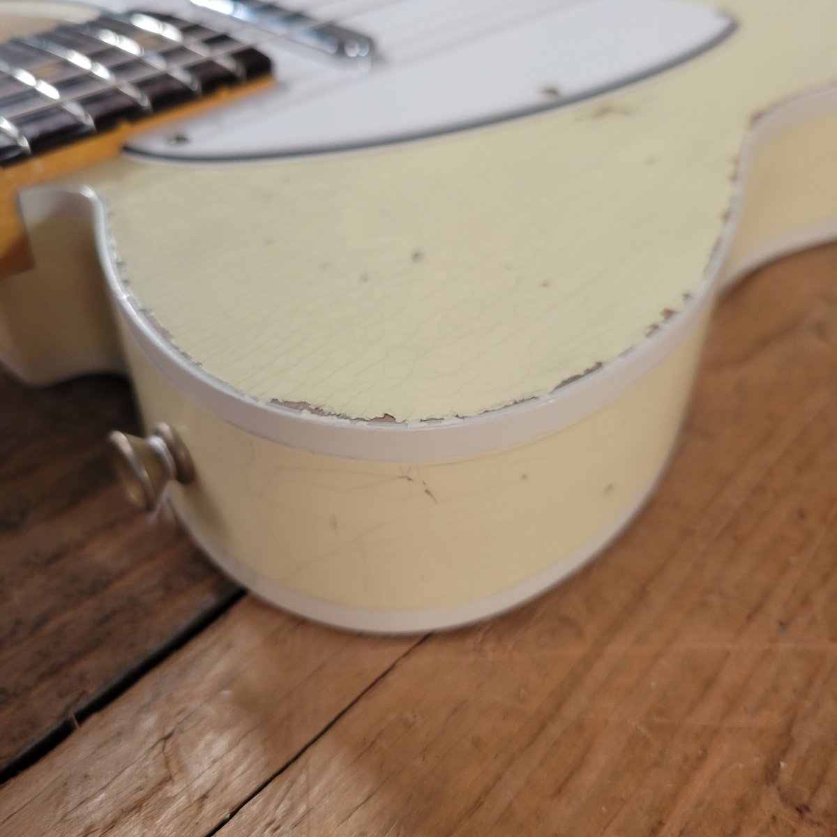 SOLD - Fender 62 Telecaster Relic Custom Double Bound Custom Shop 2022 White - Mahar's Vintage Guitars