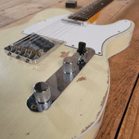 SOLD - Fender 62 Telecaster Relic Custom Double Bound Custom Shop 2022 White - Mahar's Vintage Guitars