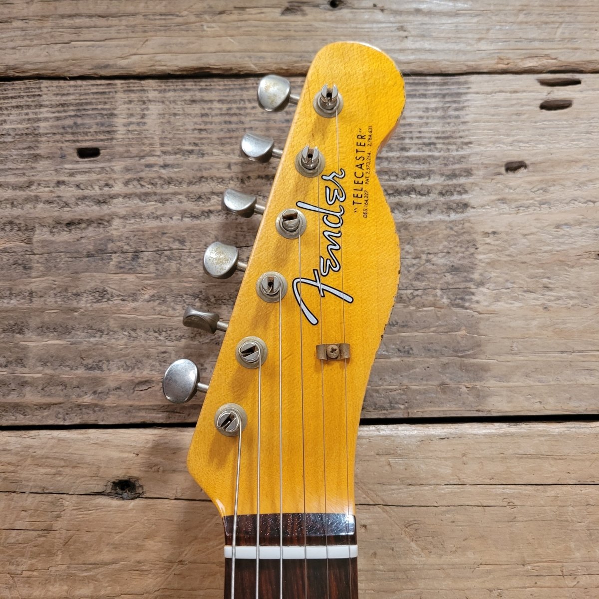 SOLD - Fender 62 Telecaster Relic Custom Double Bound Custom Shop 2022 White - Mahar's Vintage Guitars