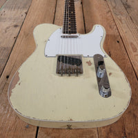 SOLD - Fender 62 Telecaster Relic Custom Double Bound Custom Shop 2022 White - Mahar's Vintage Guitars
