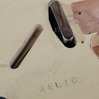 SOLD - Fender 62 Telecaster Relic Custom Double Bound Custom Shop 2022 White - Mahar's Vintage Guitars