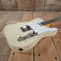 SOLD - Fender 62 Telecaster Relic Custom Double Bound Custom Shop 2022 White - Mahar's Vintage Guitars
