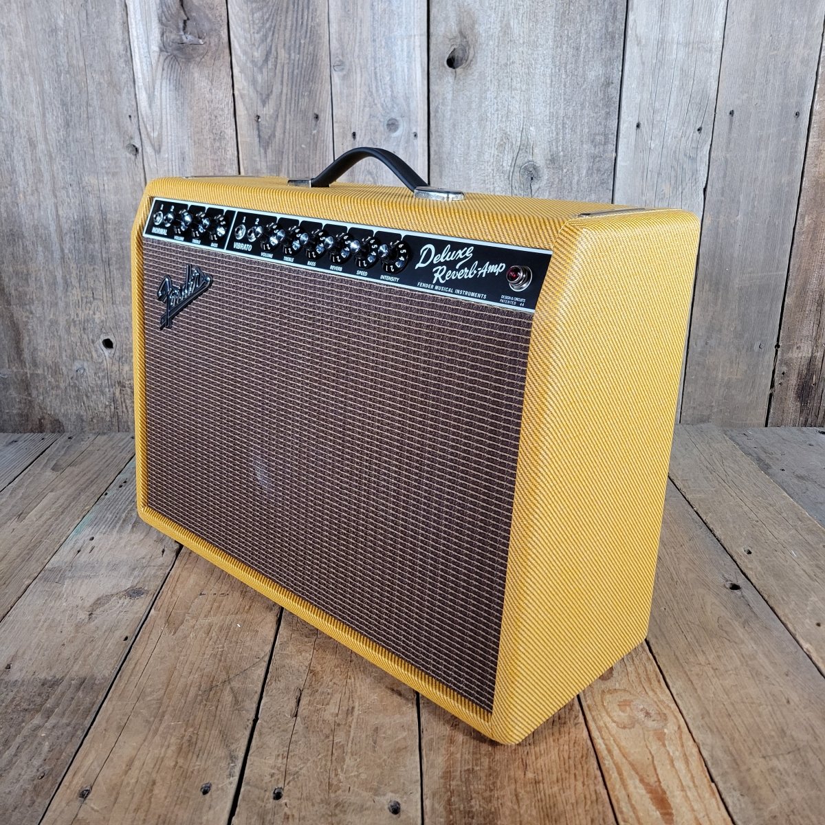 SOLD - Fender 65 Deluxe Reverb Tweed Limited Edition As New in Box! 2019 - Mahar's Vintage Guitars