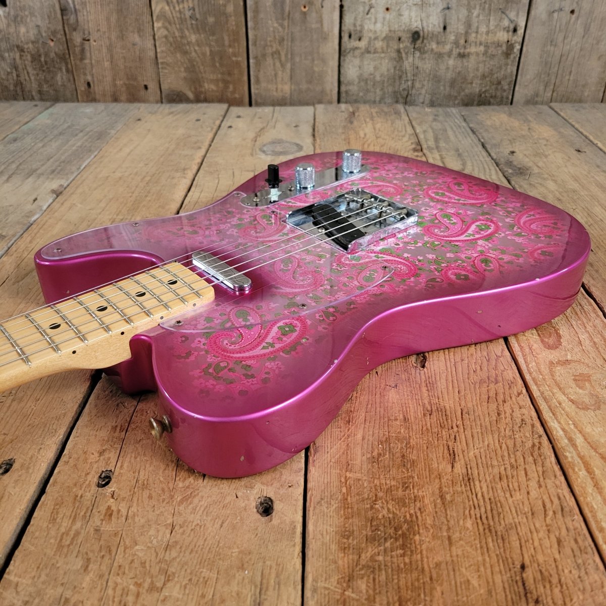SOLD - Fender '68 Telecaster Pink Paisley Journeyman Relic Reissue 2022 - Mahar's Vintage Guitars