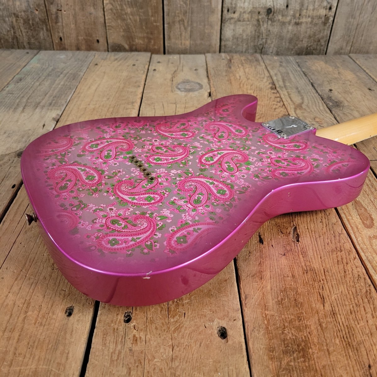 SOLD - Fender '68 Telecaster Pink Paisley Journeyman Relic Reissue 2022 - Mahar's Vintage Guitars