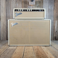 SOLD - Fender Bandmaster 6G7 - A 1962 Blond Head and Cabinet - Mahar's Vintage Guitars