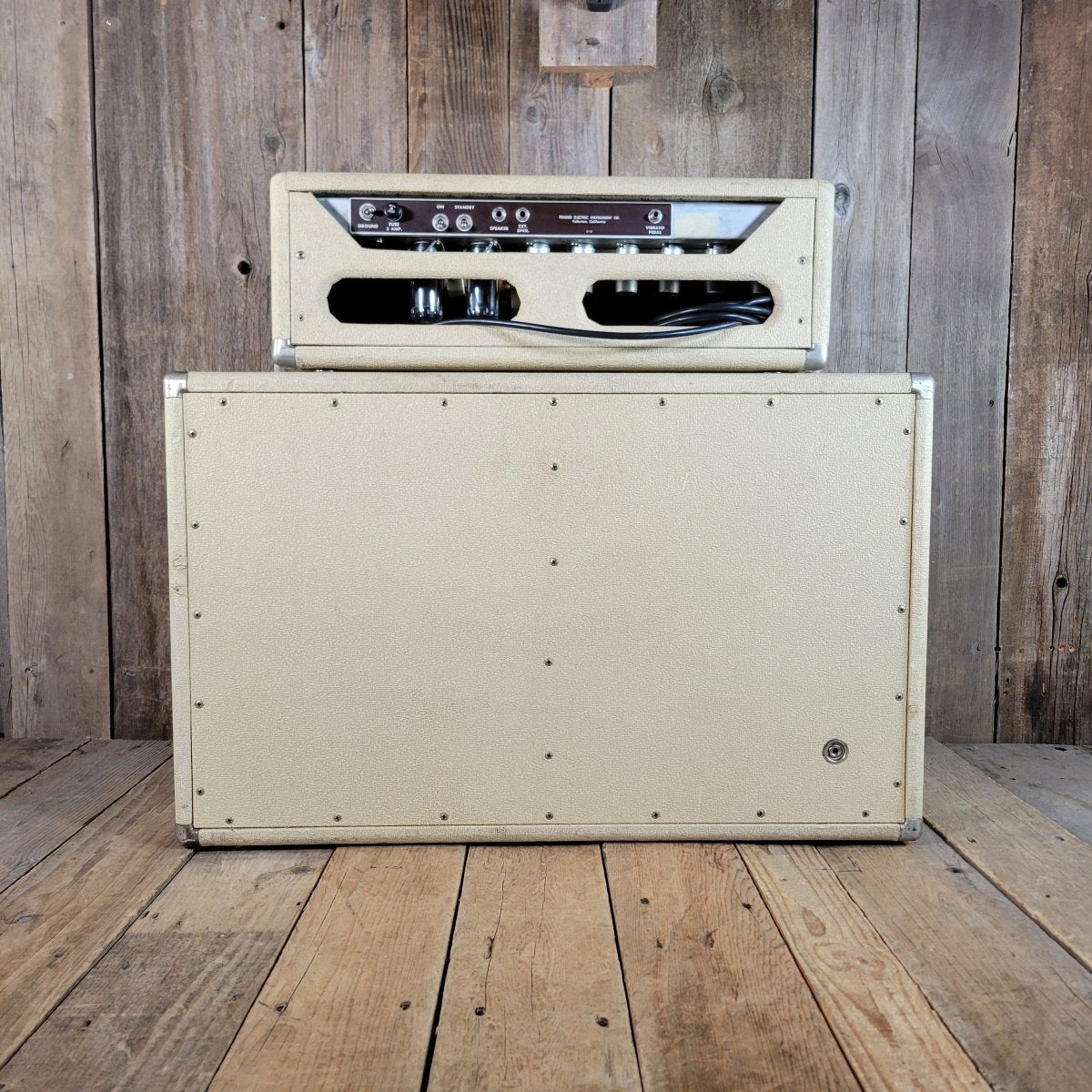 SOLD - Fender Bandmaster 6G7 - A 1962 Blond Head and Cabinet - Mahar's Vintage Guitars