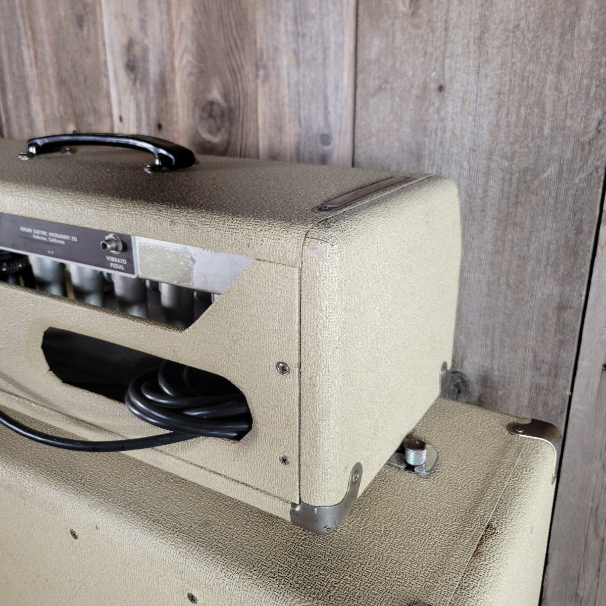 SOLD - Fender Bandmaster 6G7 - A 1962 Blond Head and Cabinet - Mahar's Vintage Guitars