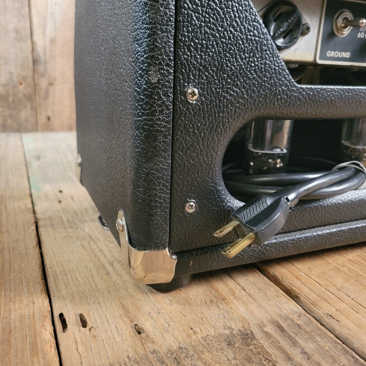 SOLD - Fender Bandmaster Head 1967 black panel guitar amp - Mahar's Vintage Guitars