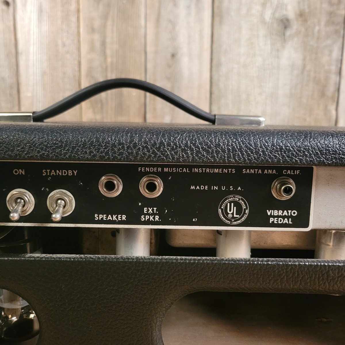 SOLD - Fender Bandmaster Head 1967 black panel guitar amp - Mahar's Vintage Guitars