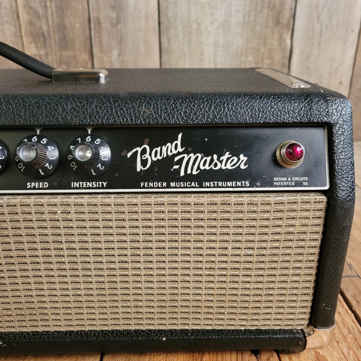 SOLD - Fender Bandmaster Head 1967 black panel guitar amp - Mahar's Vintage Guitars