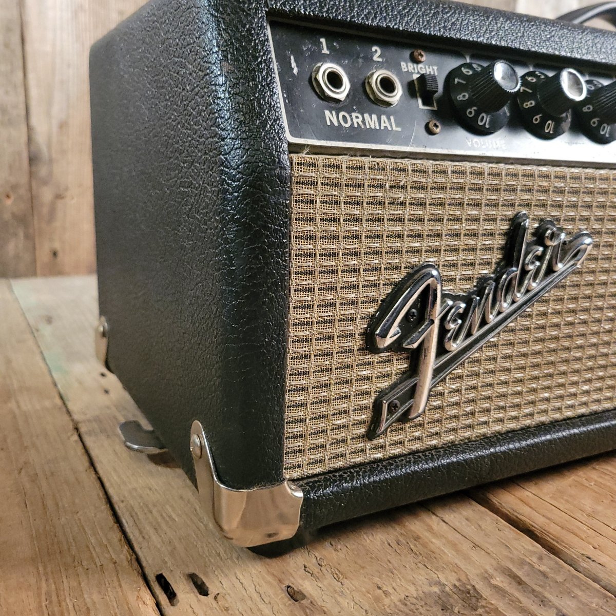 SOLD - Fender Bandmaster Head 1967 black panel guitar amp - Mahar's Vintage Guitars