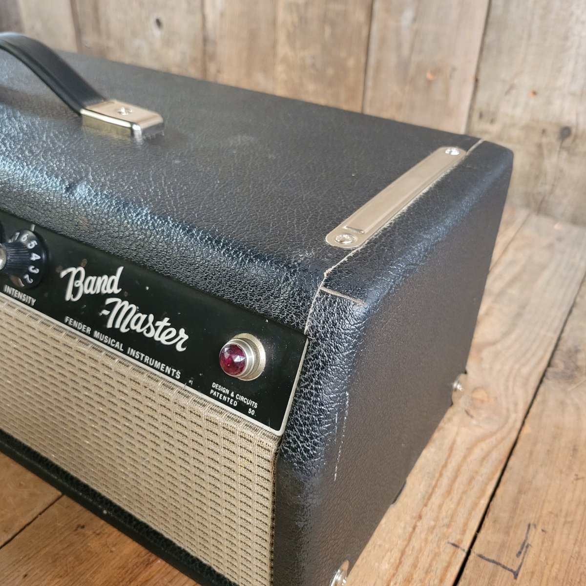 SOLD - Fender Bandmaster Head 1967 black panel guitar amp - Mahar's Vintage Guitars