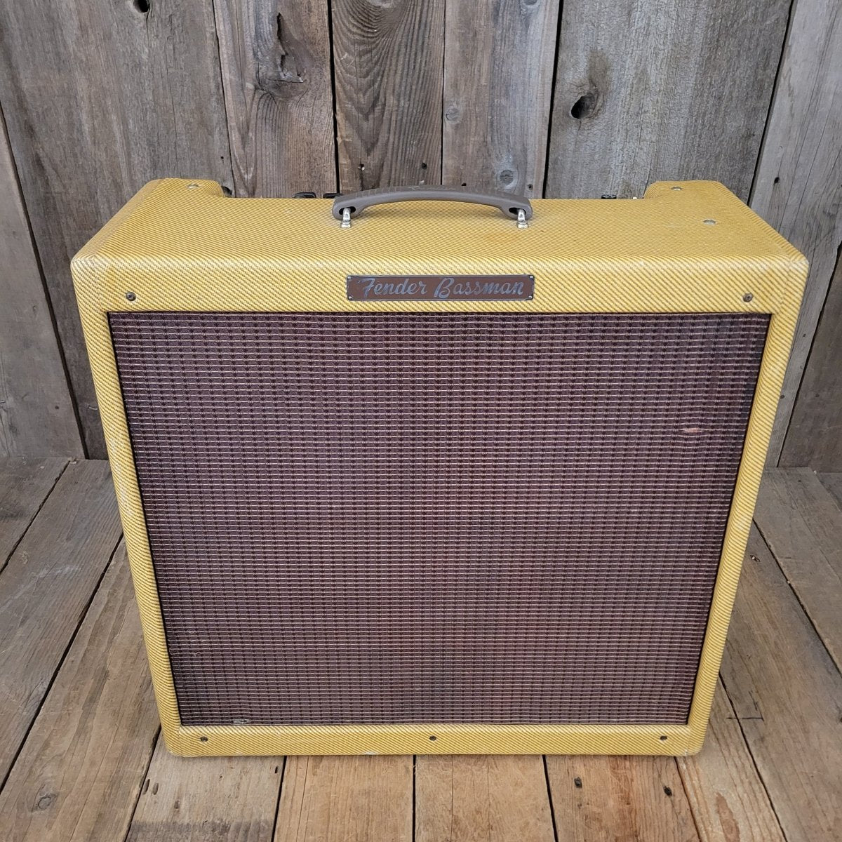 SOLD - Fender Bassman 5F6 - A Tweed Narrow Panel Guitar Amp Retweed 1960 - Mahar's Vintage Guitars