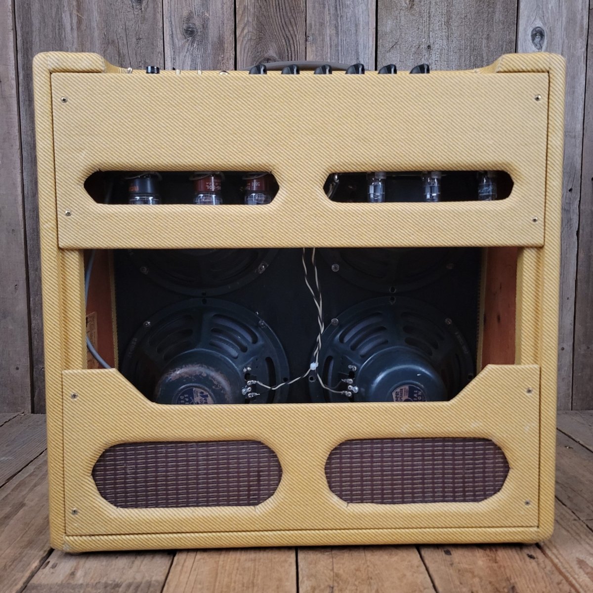 SOLD - Fender Bassman 5F6 - A Tweed Narrow Panel Guitar Amp Retweed 1960 - Mahar's Vintage Guitars