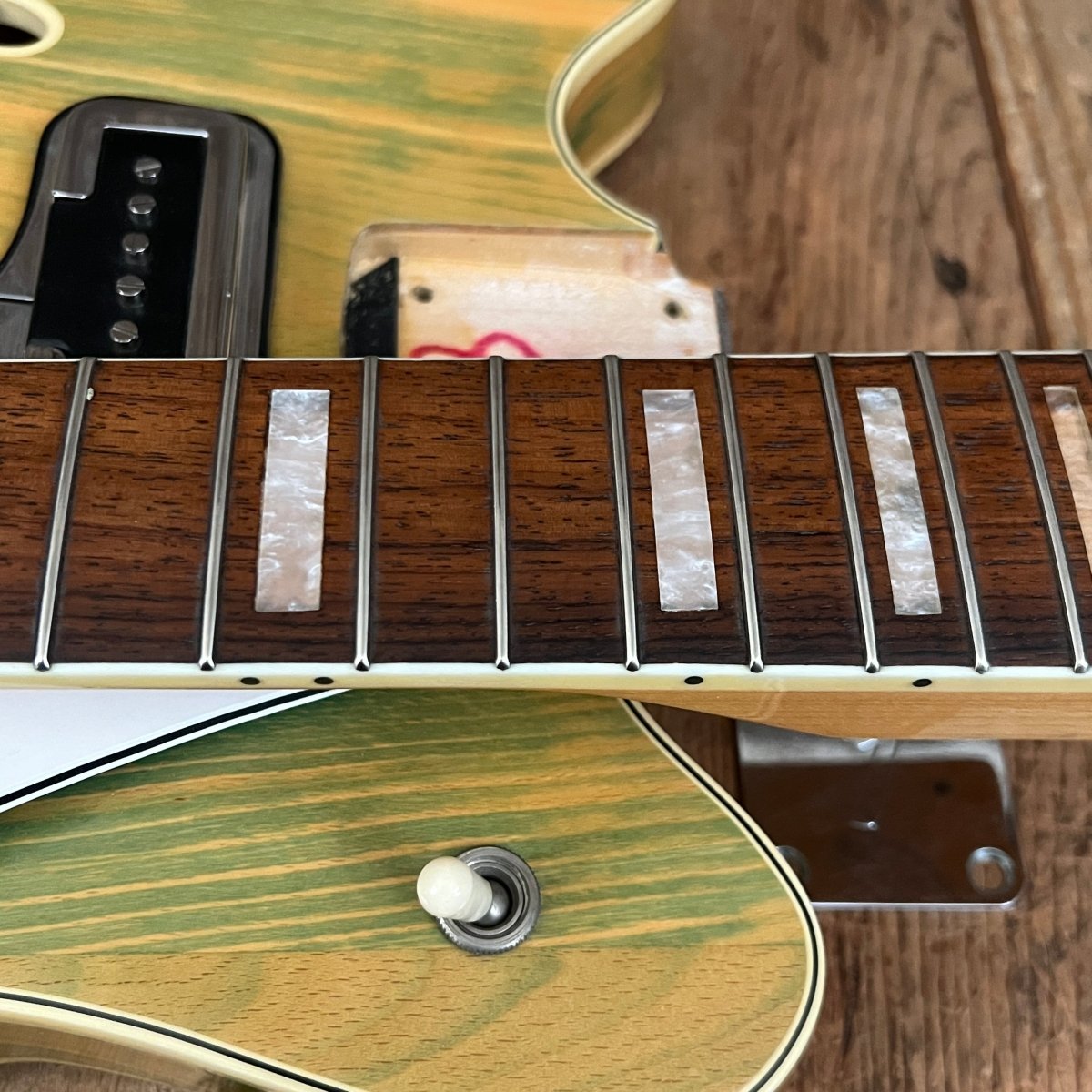 SOLD - Fender Coronado II Wildwood 1 1967 Rainbow Green - Mahar's Vintage Guitars