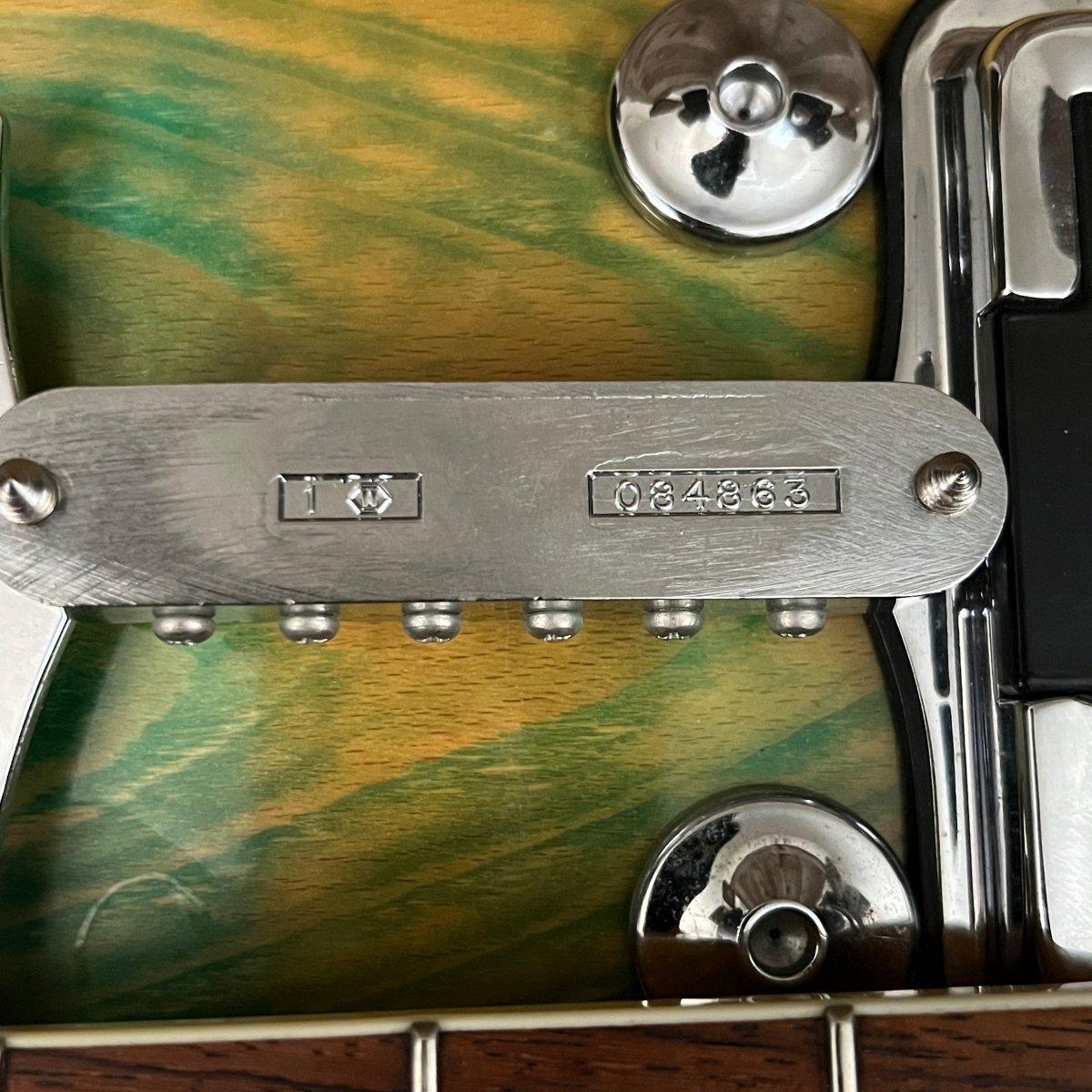 SOLD - Fender Coronado II Wildwood 1 1967 Rainbow Green - Mahar's Vintage Guitars