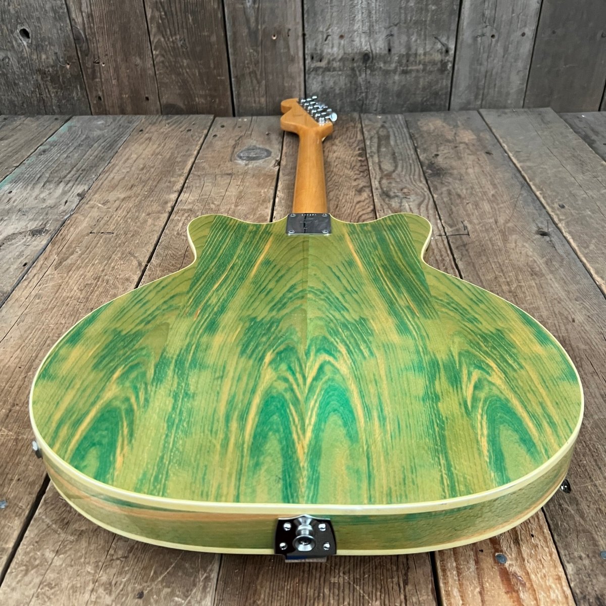 SOLD - Fender Coronado II Wildwood 1 1967 Rainbow Green - Mahar's Vintage Guitars
