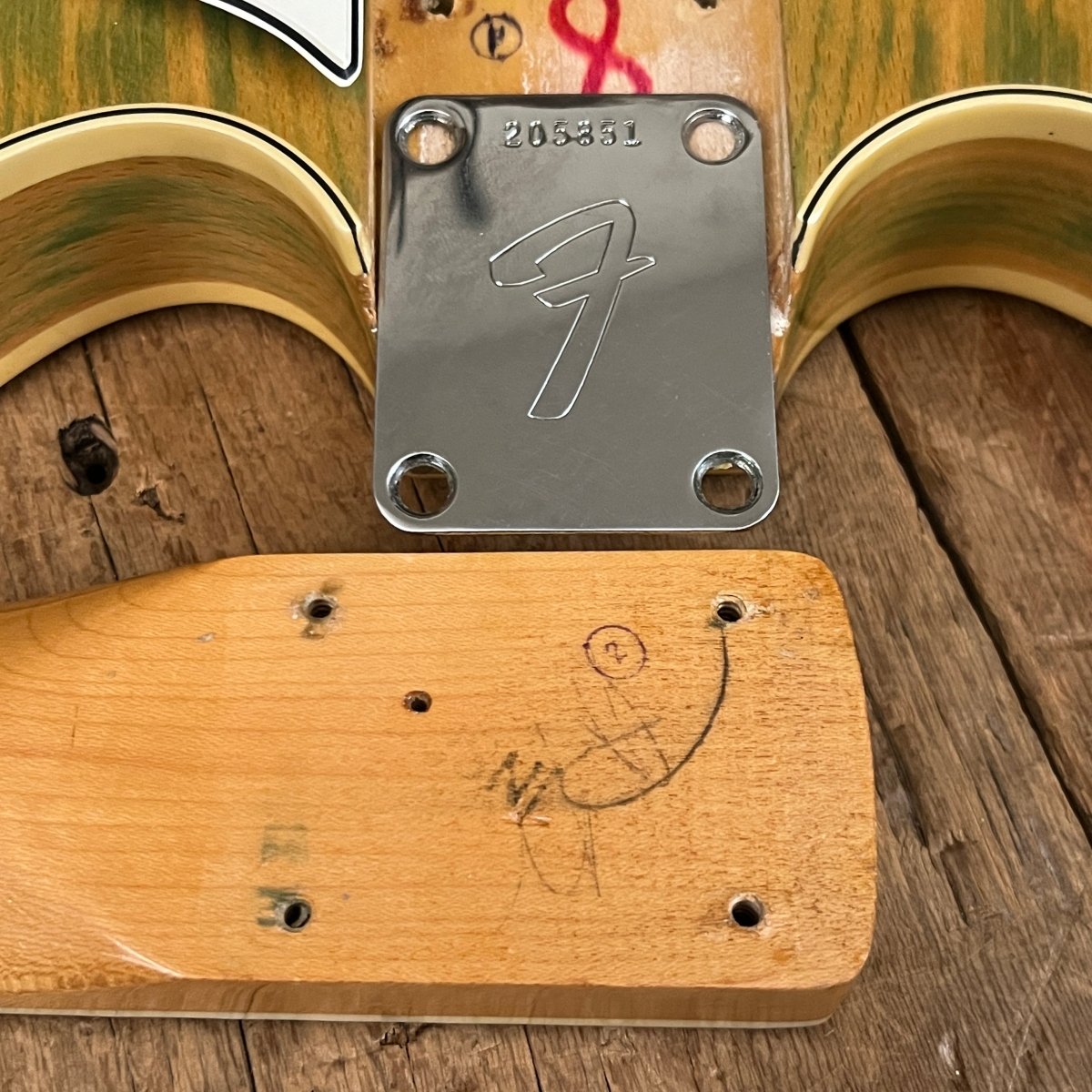 SOLD - Fender Coronado II Wildwood 1 1967 Rainbow Green - Mahar's Vintage Guitars