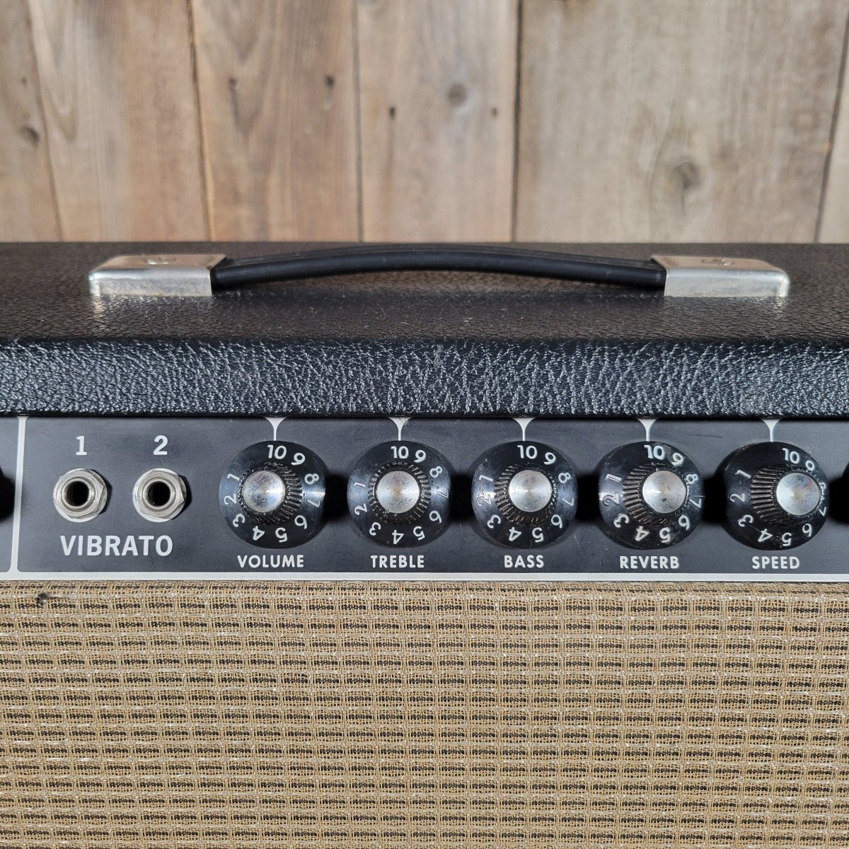 SOLD - Fender Deluxe Reverb AB763 Black Panel 1967 - Mahar's Vintage Guitars