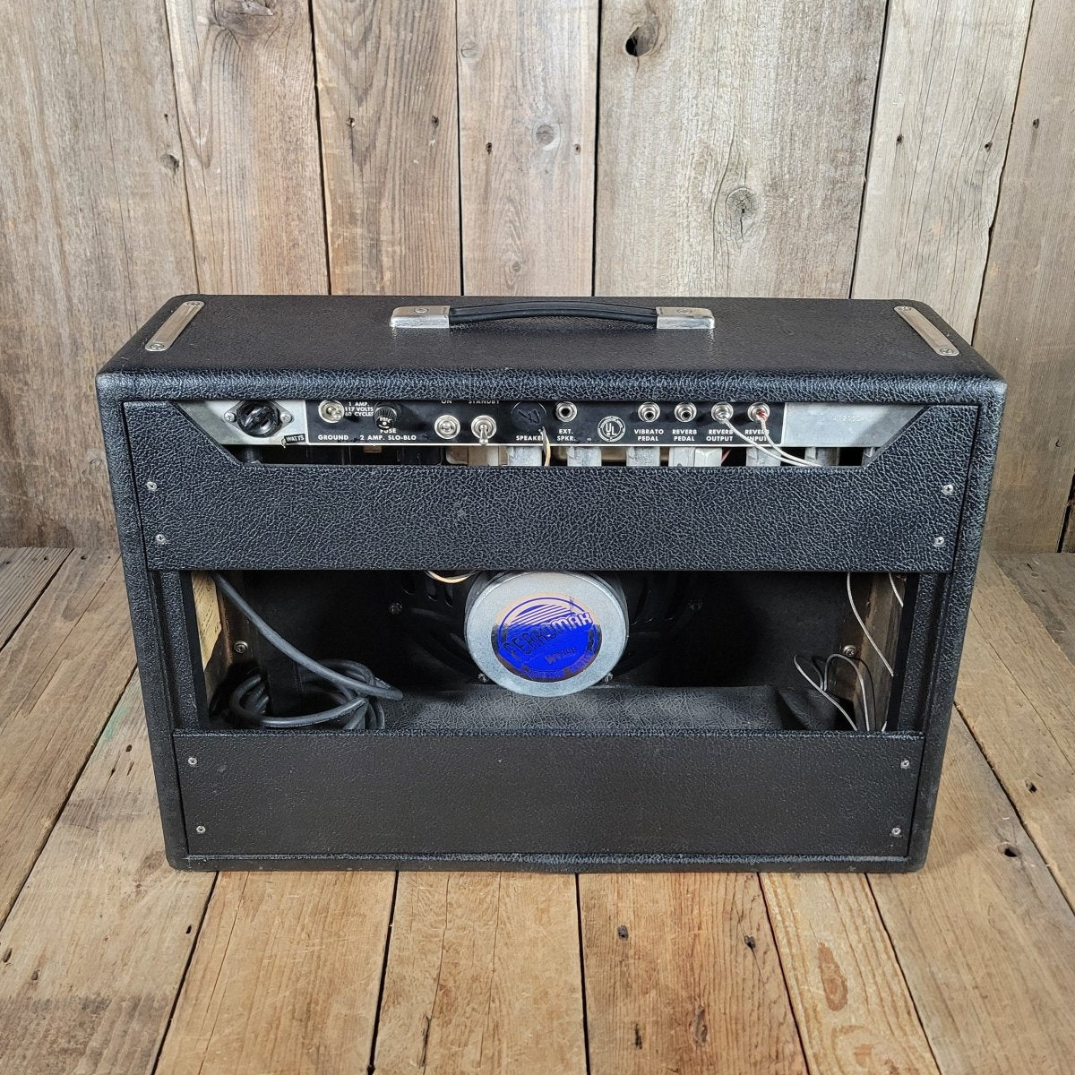 SOLD - Fender Deluxe Reverb AB763 Black Panel 1967 - Mahar's Vintage Guitars