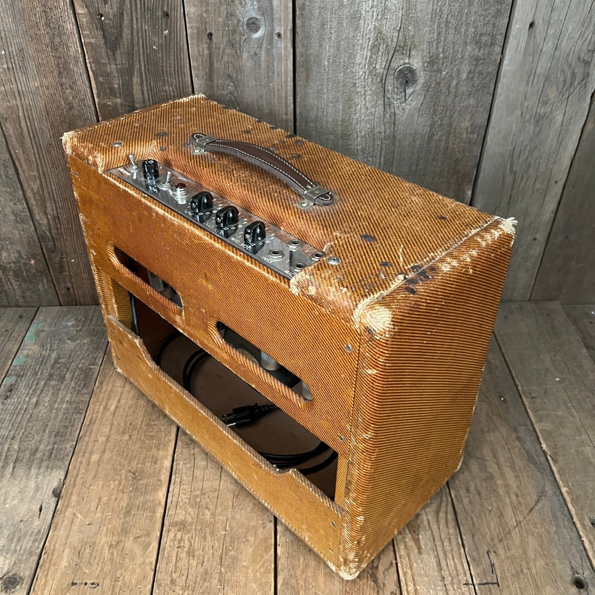 SOLD - Fender Deluxe Tweed 5E3 Small Box 1955 - Mahar's Vintage Guitars