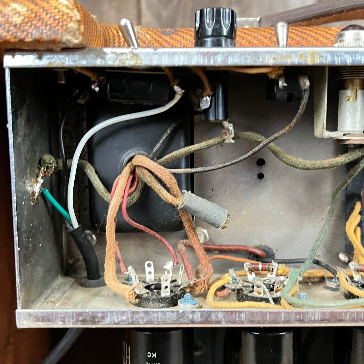 SOLD - Fender Deluxe Tweed 5E3 Small Box 1955 - Mahar's Vintage Guitars