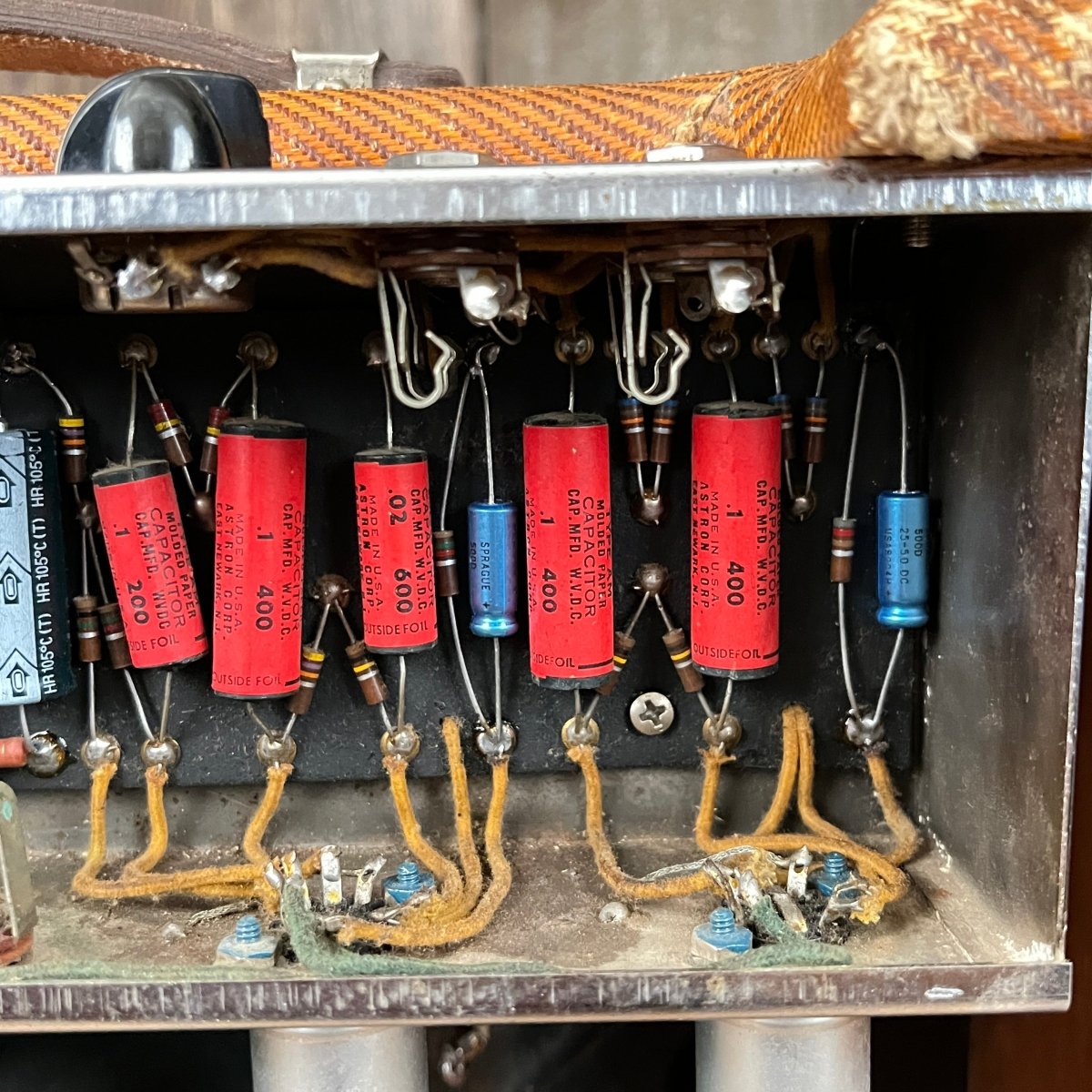 SOLD - Fender Deluxe Tweed 5E3 Small Box 1955 - Mahar's Vintage Guitars