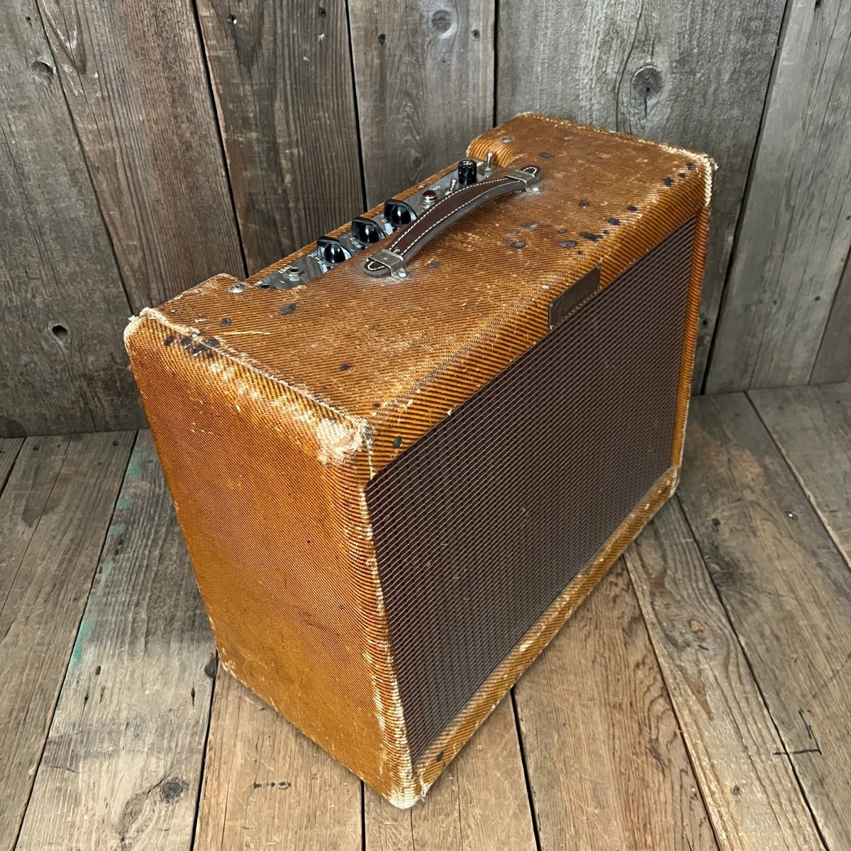 SOLD - Fender Deluxe Tweed 5E3 Small Box 1955 - Mahar's Vintage Guitars