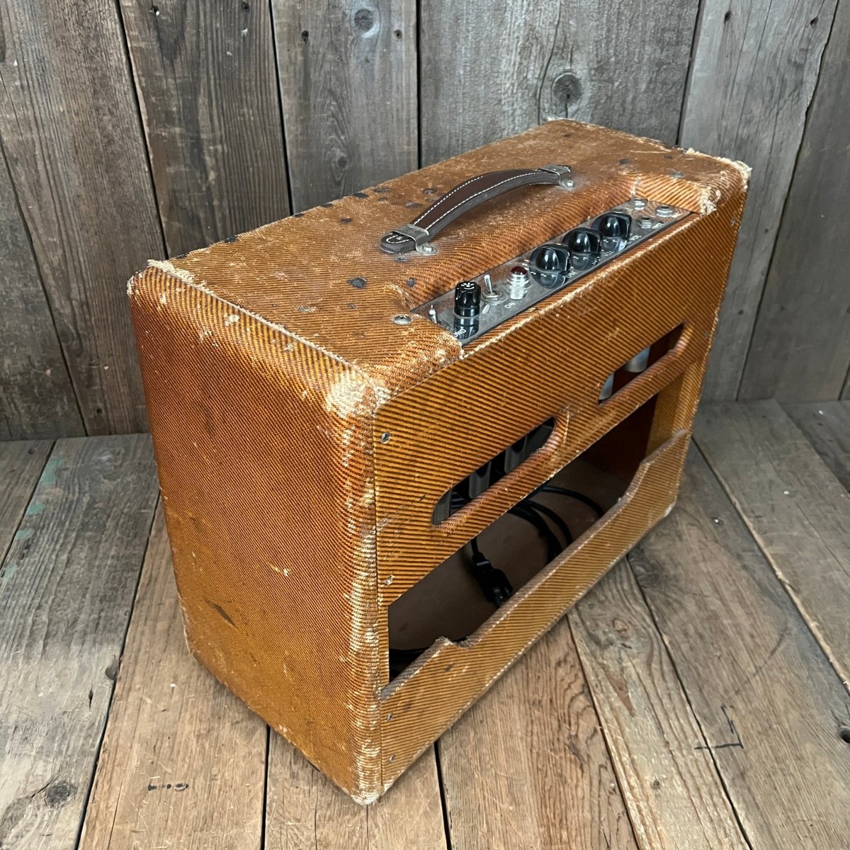 SOLD - Fender Deluxe Tweed 5E3 Small Box 1955 - Mahar's Vintage Guitars