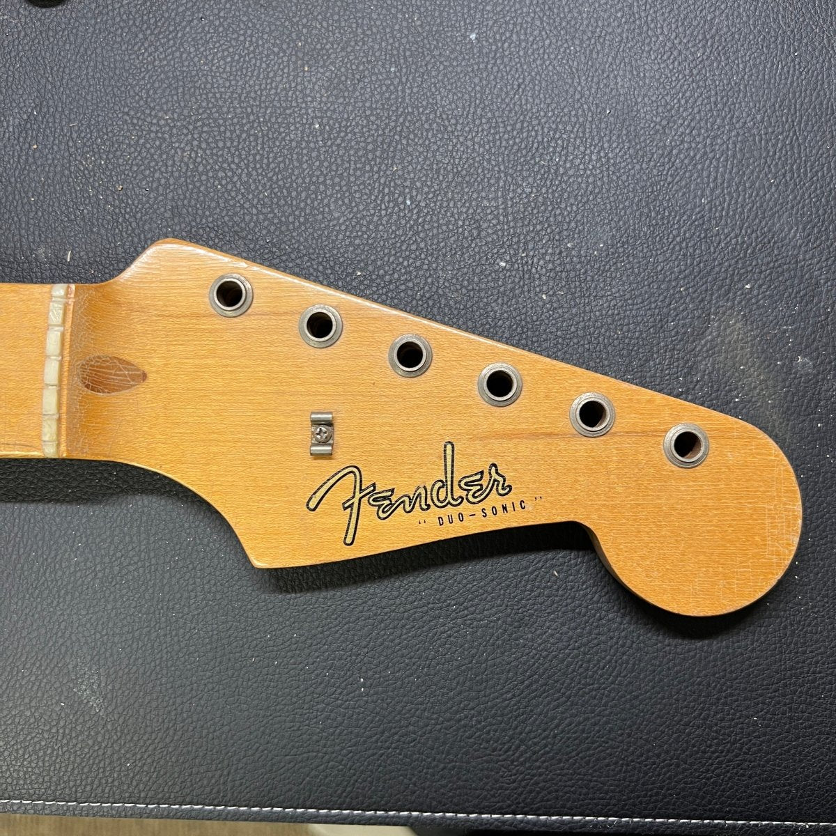 SOLD - Fender Duo Sonic 1958 Desert Sand - Mahar's Vintage Guitars