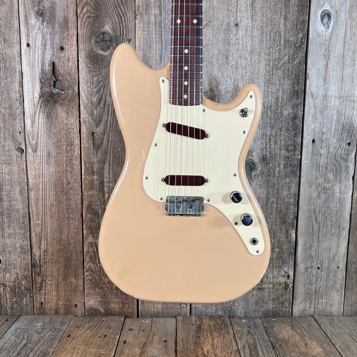 SOLD - Fender Duo - Sonic 1959 Desert Sand - Mahar's Vintage Guitars