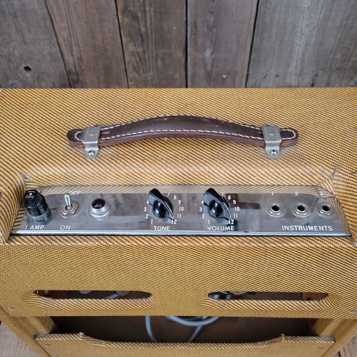 SOLD - Fender Harvard 5F10 Tweed Amp October 1960 - Mahar's Vintage Guitars