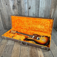 SOLD - Fender Jaguar Factory Refin or Restore 1963 body date L Plate 1964 Sunburst - Mahar's Vintage Guitars